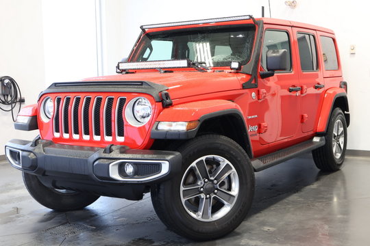 Jeep Wrangler UNLIMITED SAHARA + DEUX TOITS + ALPINE + CUIR 2021