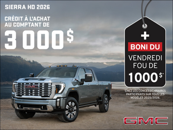 Le GMC Sierra HD 2026