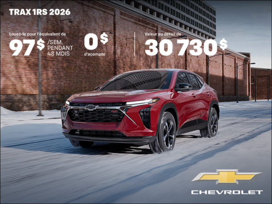 Procurez-vous le Chevrolet Trax 2026
