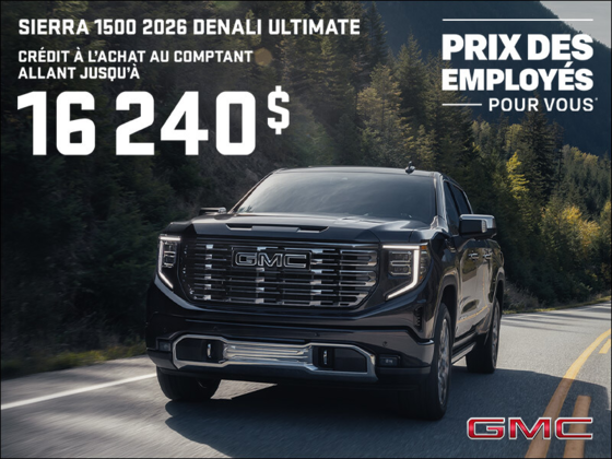 Le GMC Sierra 1500 Pro Graphite 2026 à cabine multiplace