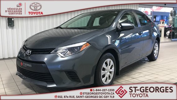 Toyota Corolla CE,MANUEL 6 VITESSE 2015