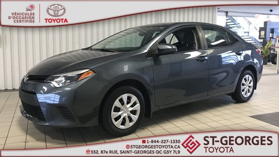 Toyota Corolla CE,DÉMARREUR A DISTANCE 2016