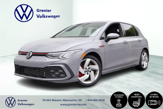 2022 Volkswagen Golf GTI 241HP, Carplay, Caméra, Bas kilo