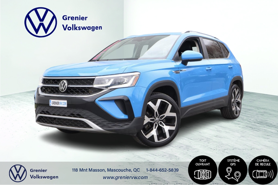 2022 Volkswagen Taos Highline, Cuir, Toit, 4Motion