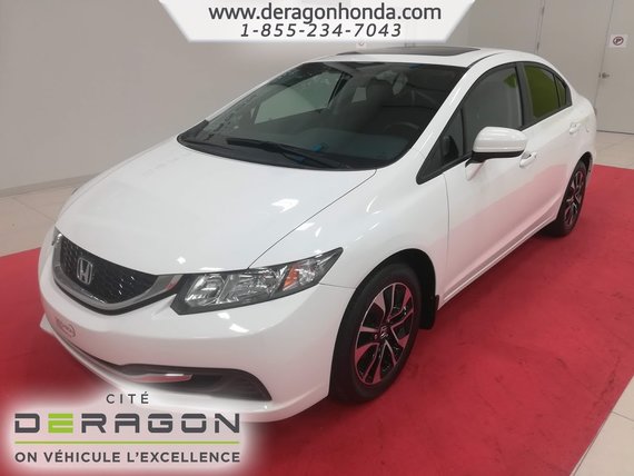 Honda Civic Sedan EX + SEULEMENT 42298 KM + ROUES EN ALLIAGE 2014