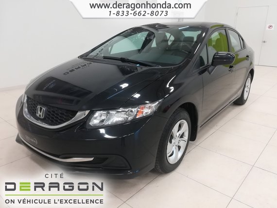 Honda Civic Sedan LX+SEULEMENT 88 187KM+JAMAIS ACCIDENTE 2014