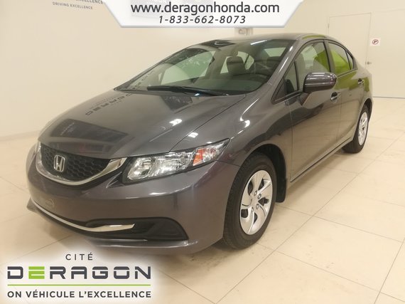 Honda Civic Sedan LX+SIEGES CHAUFFANT+BAS KILOS+BLUETOOTH+CAMERA 2015
