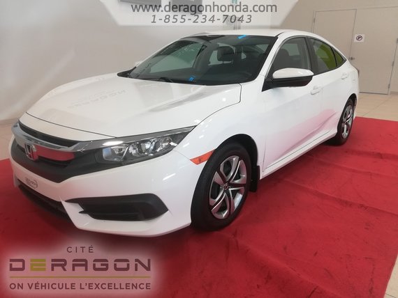 Honda Civic Sedan LX + BIEN ENTRETENUE + AUCUN ACCIDENT RAPPORTE 2016