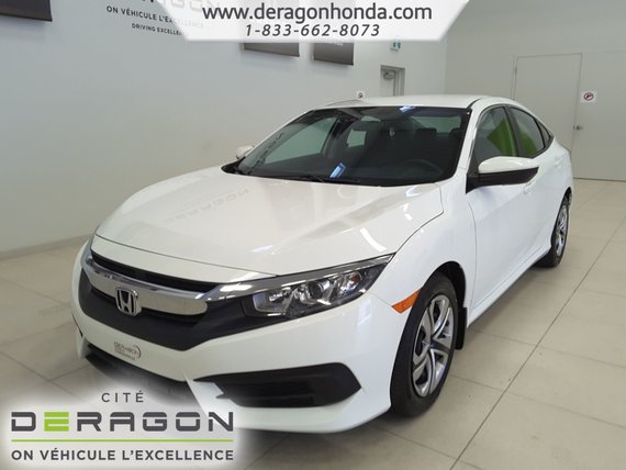 2016 Honda Civic Sedan LX+BAS KILO+CAMERA+A/C+BLUETOOTH+SIEGES CHAUFFANTS