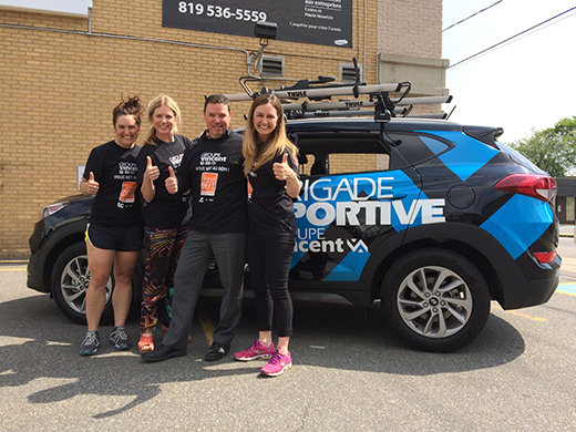 La Brigade Sportive Groupe Vincent continue sa tournée des entreprises!