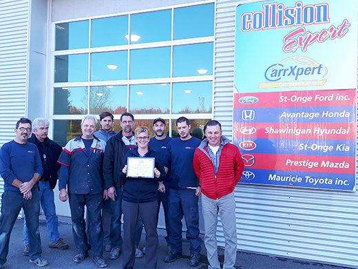 Un 7e prix d'affilée de CarrXpert pour Collision Expert!