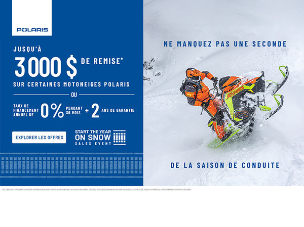 Démarrez l'année sur la neige grande vente