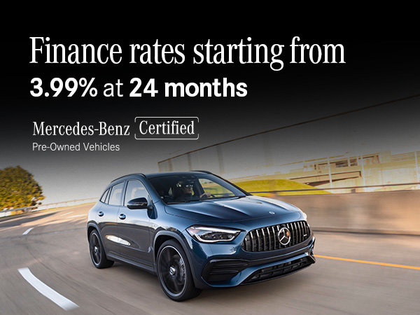 Finance rates starting from 3.99% at 24 months