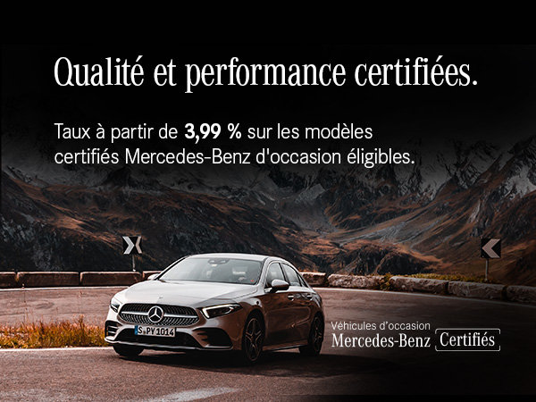 Occasion certifiée à partir de 3,99%