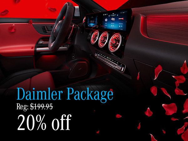 Daimler Package 20% off