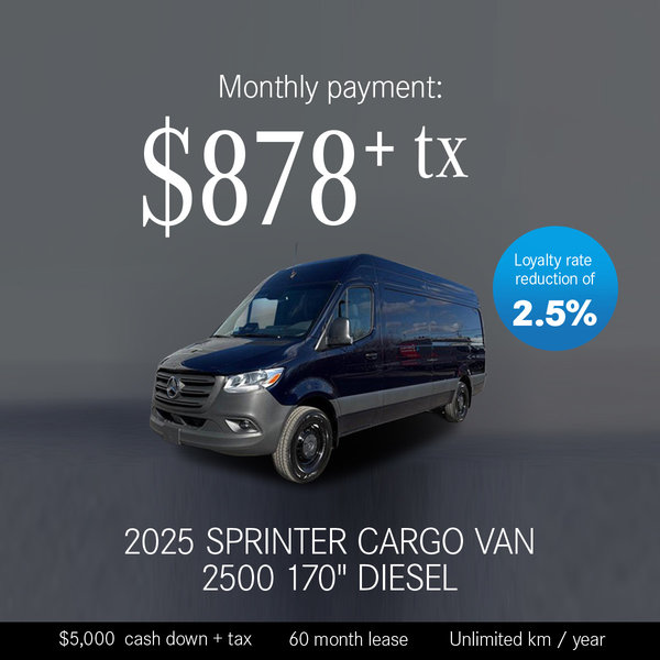 2025 Sprinter 2500 170'' Diesel
