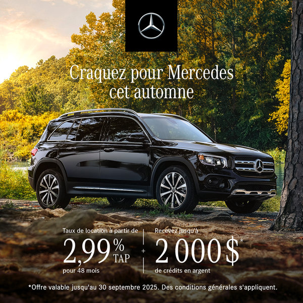 Craquez pour Mercedes cet automne GLB