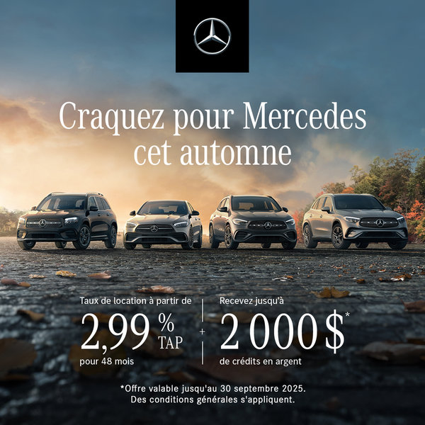 Craquez pour Mercedes cet automne