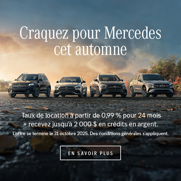 Craquez pour Mercedes cet automne