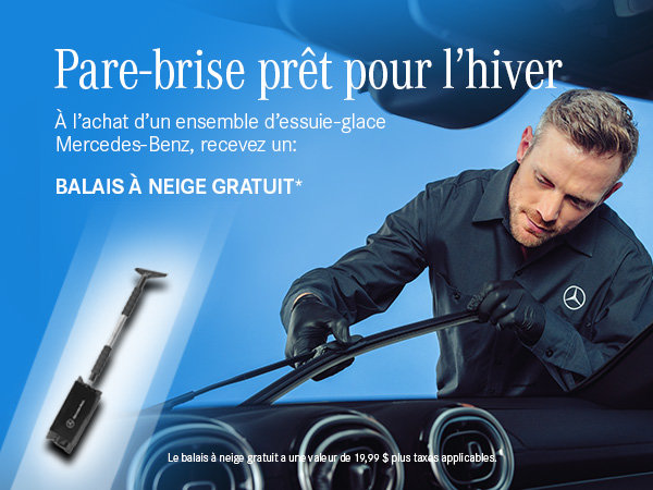 Pare-brise pret pour l'hiver