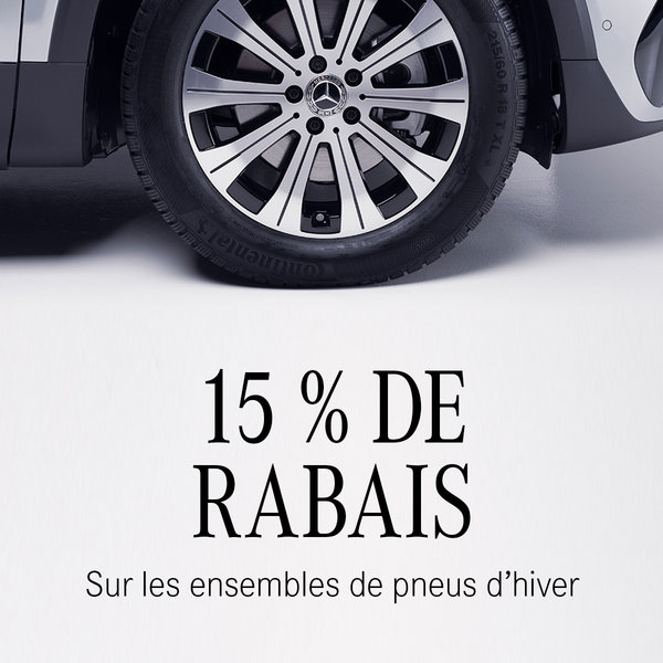 15% de rabais les ensembles de pneus d'hiver