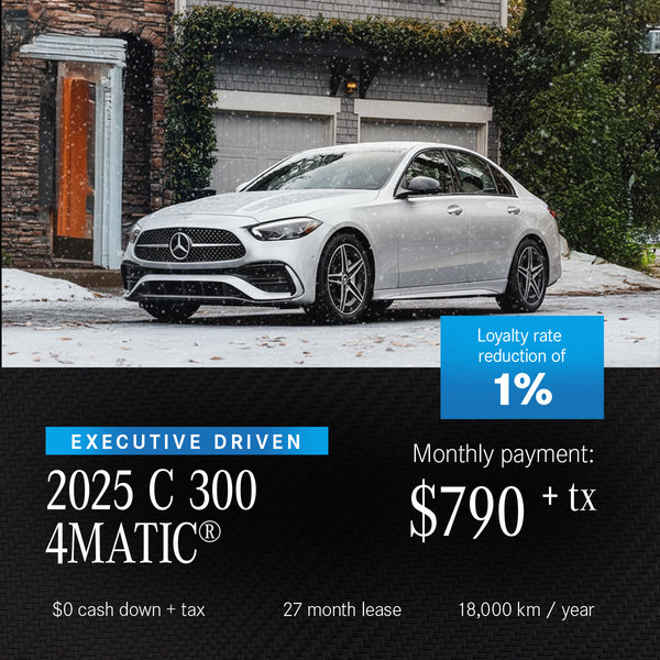 Executive Driven 2025 C300 4MATIC