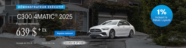 Démonstrateur Exécutif C300 4MATIC 2025