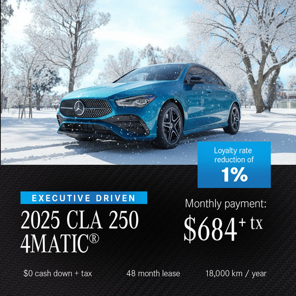 Executive Driven 2025 CLA 250 4MATIC