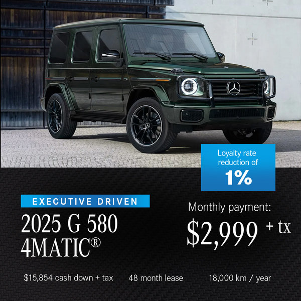 Executive Driven 2025 G 580 4MATIC