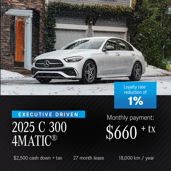 Executive Driven 2025 C300 4MATIC