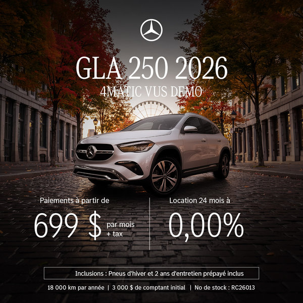 2026 GLA 250 4MATIC SUV