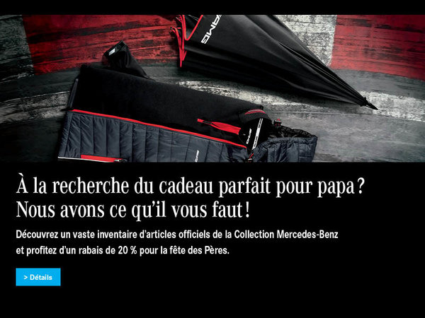 20 % de rabais sur la Collection Mercedes-Benz officielle