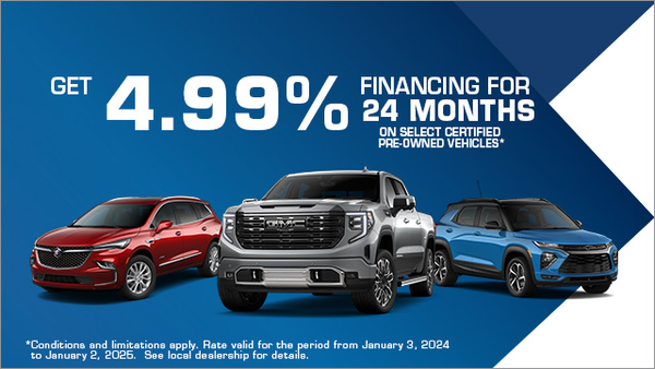 4.99% financing for 24 months