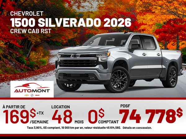 Chevrolet 1500 Silverado RST 2026
