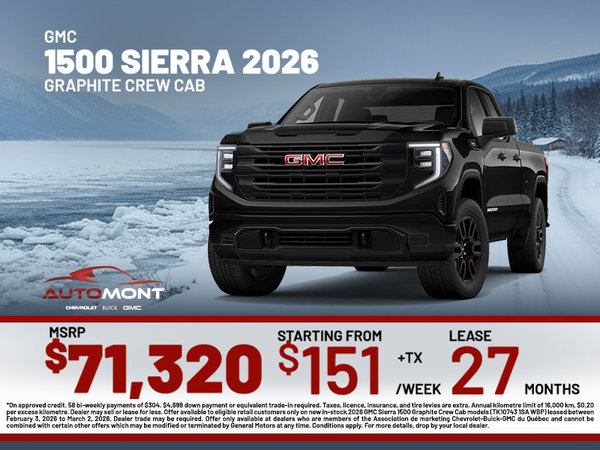 GMC 1500 Sierra Graphite Crew Cab 2026