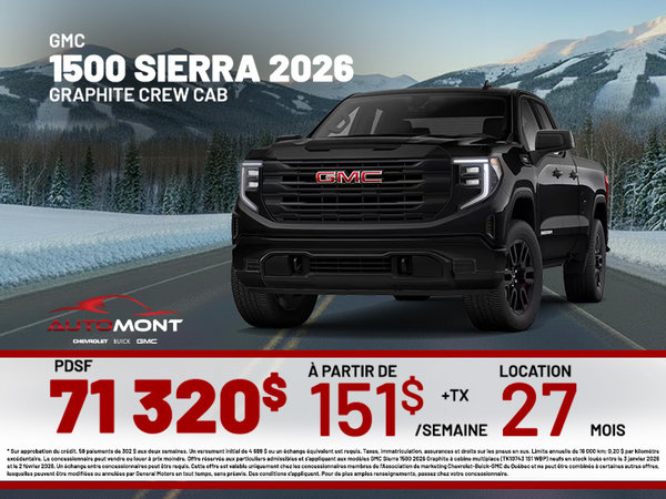 GMC 1500 Sierra Graphite Crew Cab 2026