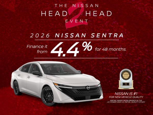 GET YOUR 2026 SENTRA TODAY!