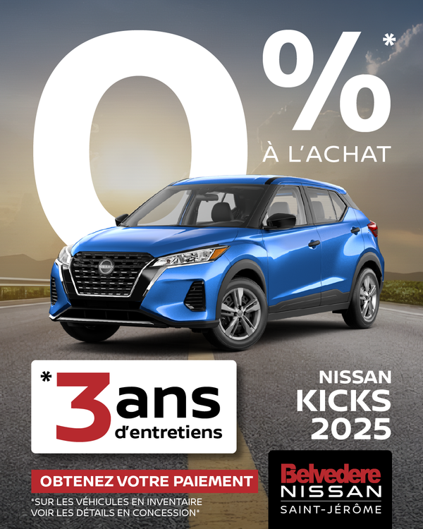 Obtenez le kicks 2025