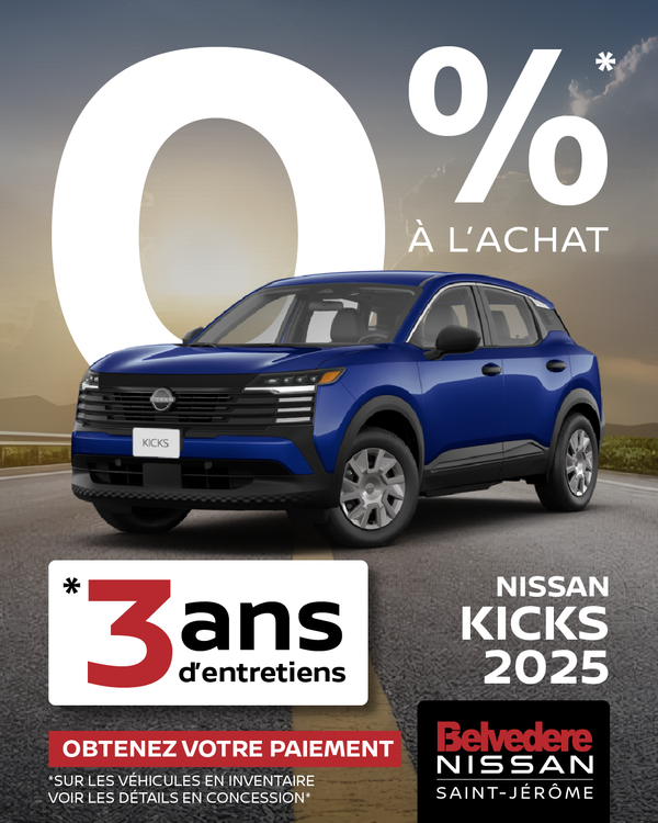 Obtenez le kicks 2025