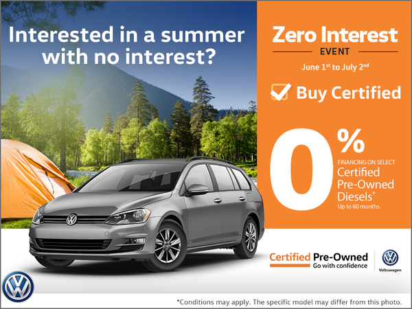 Zero Interest Event!