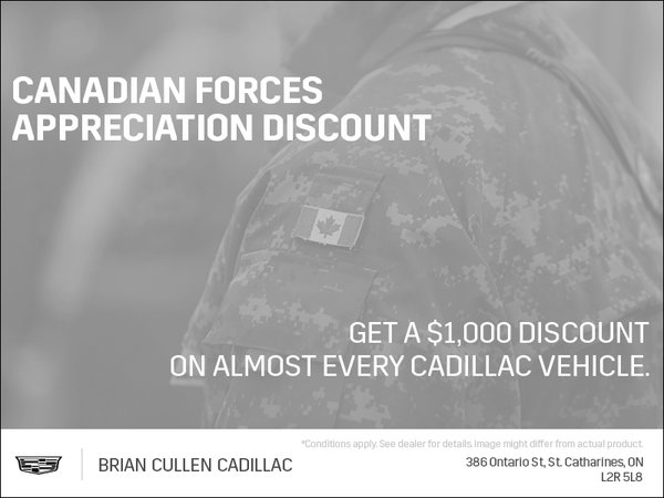 Canadian Forces Appreciation Discount