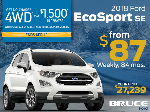 No Charge 4WD on the 2018 EcoSport
