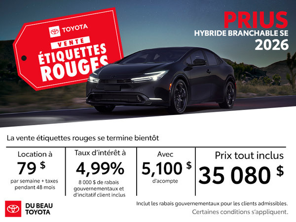 Prius Hybride Branchable 2026