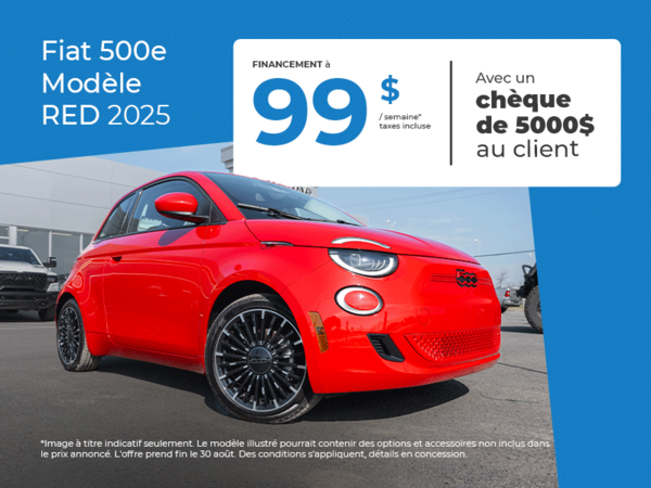 FIAT 500e RED 2025