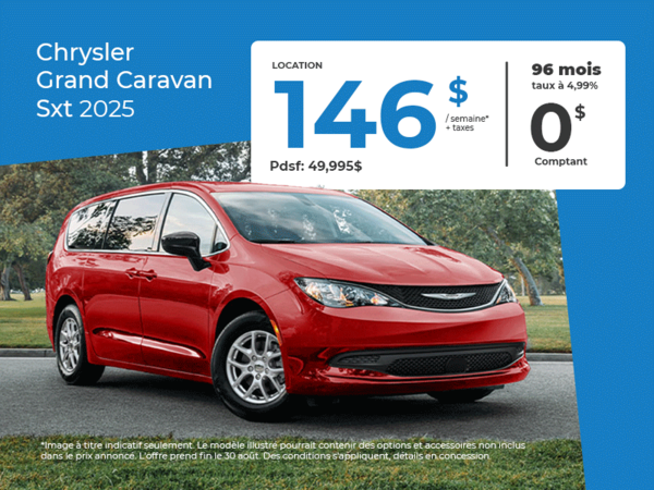 Grand Caravan Sxt 2025