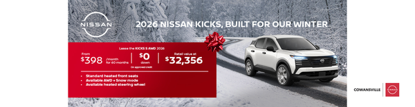 Lease the KICKS S AWD 2026