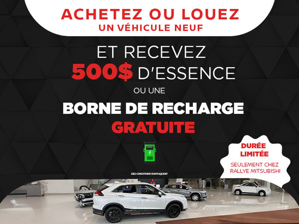 Recevez 500$ en essence ou une borne de recharge