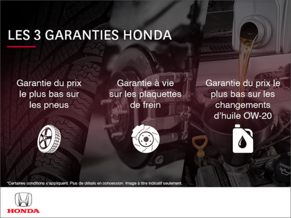 Les trois garanties Honda