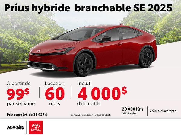 Prius hybrid brancheable SE 2025