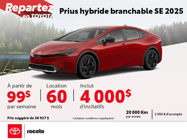 Prius Hybride Branchable SE 2025